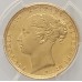AUSTRALIA 1884 . ONE 1 SOVEREIGN . GOLD . MELBOURNE